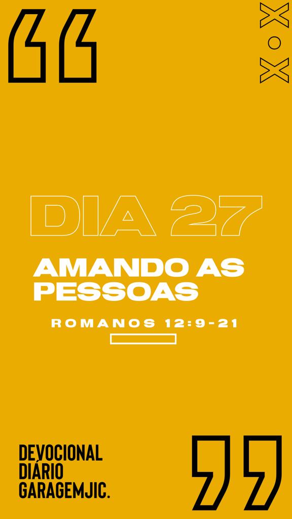 Devocional Garage 27º Dia Igreja De Cristo